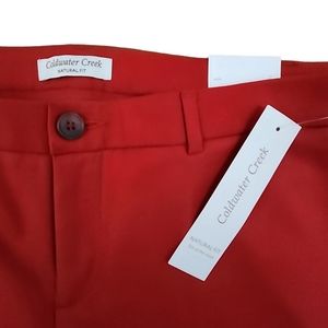 Coldwater Creek Wide Leg Red Trouser Pant Sz 12